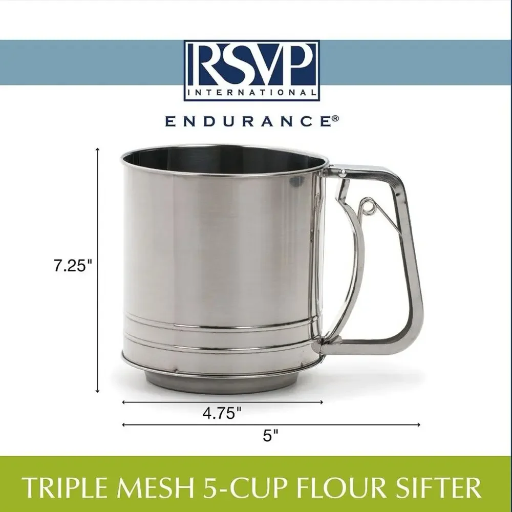 TARGET Stainless Steel Silver Flour Sugar Baking Sifter Kitchen Bake Ware Gadget